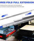 Heavy Duty Locking Drawer Slides Full Extension Cabinet Runners designed for smooth gliding and full access inside drawers.