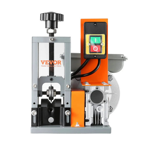 Heavy Duty Electric Wire Stripper Machine Automatic Cable Prep Tool With 180W Motor For Fast And Clean Stripping Of 0.06 To 1.18 Inch Wires adjusted view showing motor and control panel.