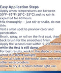 Application instructions for Clear Wood Sealer For Outdoor Projects A Water Based Nano Penetrating Sealant That Waterproofs Decks Fences
