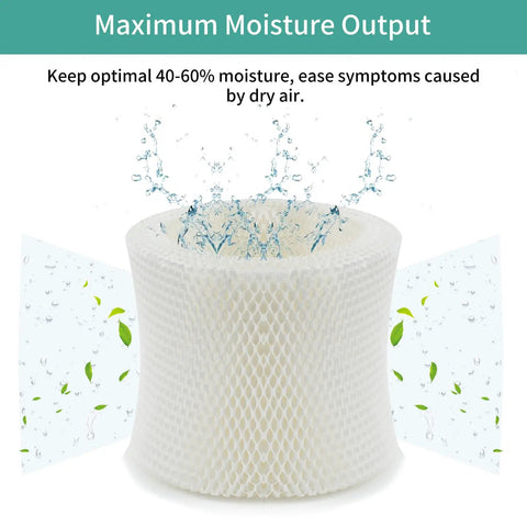 MAF2 Humidifier Filter Replacement Compatible With Aircare MA0800 MA0600 Essick Air showing moisture output