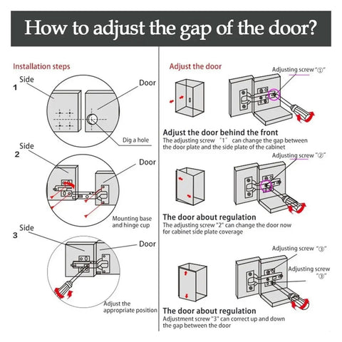 Installation guide for Soft Close Damper Hinges 2 Pack For Kitchen Cabinets 25mm Overlay Full Or Half Overlay Inline Mount Stainless Steel Hardware