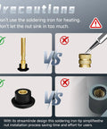 Precaution guide for All In One Heat Set Insert Tool Kit With 880 Pieces Of Threaded Inserts Bolts Nuts Spacers And Soldering Iron