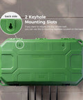 Back view of Badass Heavy Duty Outdoor Electrical Box With IP54 Weatherproof Rating showcasing 2 keyhole mounting slots for installation.
