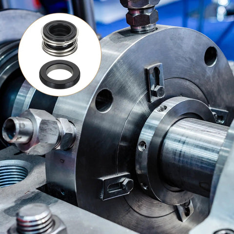 Premium Mechanical Seal Kit For Gas Water Pump Featuring Tough Rubber Shaft Replacement 25mm One Inch Bore, detailed view.