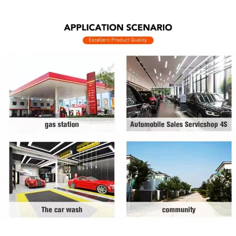 Commercial Fully Automatic Touchless Car Wash Machine With 360 Degree Rotating High Pressure Spray And Fast Air Dry System For Professional Auto Detailing Bay Setup shown in gas station and car wash application scenarios.