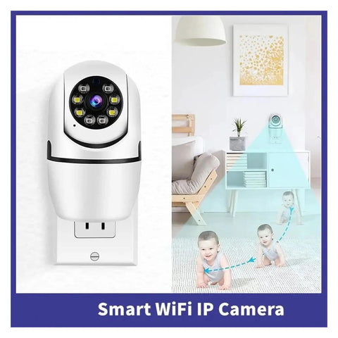 Smooth Running 1080P HD WiFi IP Camera With Badass Video Quality Dead Simple Plug And Play Setup sleek design monitoring two babies.