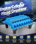 Pro Grade Engine Part Organizer Nylon Tray for Valves and Engine Parts Keeps Valve Springs Crankshafts Camshafts Cylinder Head Screws