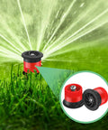 16 Pack Adjustable Arc Sprinkler Nozzles Easy Install High Efficiency Replacement Pop Up Heads For Rain Bird Hunter Orbit Sprinklers 0 To 360 Degree Pattern And 10 12 15 17 Ft Radius Fits Red Green Black Gray