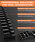 Expandable Magnetic Plier Organizer With 0.51 0.71 And 0.87 Inch Slots shown with modular design features and magnetic hold