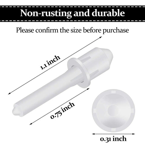 Top Shelf White Shutter Repair Pins Twenty Pack One By Point Two Five Inch Louver Pins Heavy Duty, non-rusting durable design.