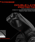Front Driver And Passenger Side Steering Knuckle And Wheel Bearing Hub Assembly For Toyota Corolla And Matrix 2009 To 2018 close-up view showing cast iron construction.