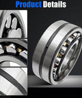 22317 E1 C3 Spherical Roller Bearing 85mm Bore 180mm OD 60mm Width with solid steel rings and detailed view