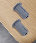 Get This KJHBV Silicone Cable Grommet Protector Set For Wall Routing To Keep Wiring Neat And Protected Against Wear, Heat, And Damage With Easy Install In Home Or Office gray silicone grommets on wood