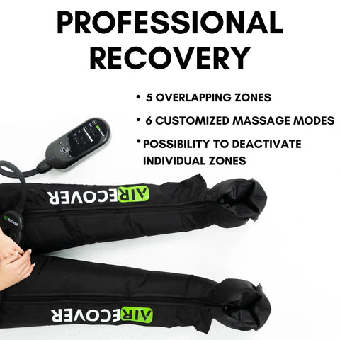 Professional Cordless Leg Compression Massager Hits The Reset Button On Post Workout Aches And Boosts Blood Flow With Quiet Rechargeable Air Boots.