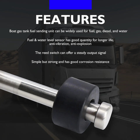 Top Shelf Marine Fuel Sending Unit Serves Up Dead Accurate Readings With 240 To 33 Ohms Resistance And Built Tough Four Inch Float Arm for fuel, gas, diesel, and water.
