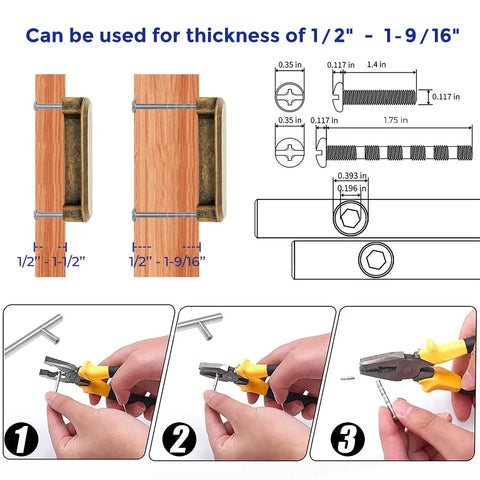 Rock Solid Antique Brass Cabinet Pulls For Kitchen Cabinets And Hefty Drawers 3 Inch Hole Center Top Shelf Furniture Hardware That Is Totally Built To Last 10 Pack installation guide with dimensions and tool use.