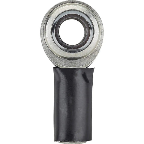 Heavy Duty Right Hand Heim Rod End 11/16-18 Shank 5/8 Bore Pumps Dead Zero Slop Handling Into Your Daily Driver or Custom Street Build, showing steel joint with black plastic covering.