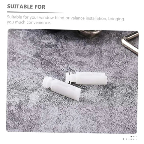 Close-up of vertical blinds stem tabs from Vertical Blinds Stem Tabs Repair Kit 36 Sets Quick Fix Replacement Parts For Smooth Sliding And Reliable Operation DIY Friendly Easy Window Blind Repair Vane Saver Tabs Durable Stems And Tabs on textured surface