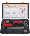 Stainless Steel Thread Repair Kit With M18x1.5 Threaded Inserts 10 Piece Set with drill, tap wrench, hex wrench in case