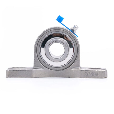 Tough As Nails 2 Pack 3/4 Inch Bore All Stainless Steel Pillow Block Bearings corrosion resistant front view