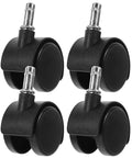4-pack Easy Replacement Swivel Caster Wheels For Trash Cans And Buckets, 360 Degree Mobility, universal 1.5 inch stem