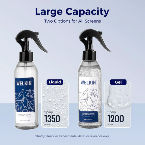 Screen Cleaner Spray Kit With Gel For All Electronics Streak Free Dope Clean Non Drip Formula Works On TV Laptop Computer And Phone Touchscreens Includes Two 250ml Bottles Two Sprayers Microfiber Cloth And Glass Wipe
