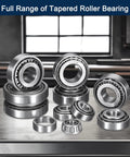 HIPicco tapered roller bearing cone and cup set in chrome steel, 2-pack with cones, cups and races