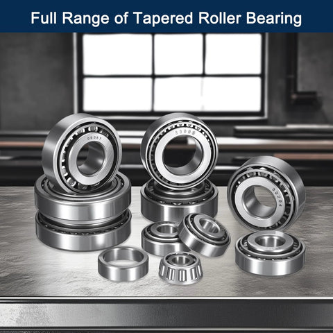 HIPicco tapered roller bearing cone and cup set in chrome steel, 2-pack with cones, cups and races