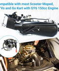 GY6 150cc Carburetor PD24J Kit With Ignition Coil Throttle Cable And Starter Solenoid for 125cc 150cc Taotao Scooters Engines