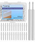 Pro Grade Double Head Skirting Nails Paired With Concealing Sleeve Inserts For Seamless Baseboard Trim Quick Hold Easy Install For Hardwood And Plywood DIY Crews Swear In This Flawless Finish Always in clear plastic case.
