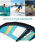 Portable Windsurfing Inflatable Wing Handheld Wing Foil Kite Surfing Inflatable Wing With Window Wingsurfer Kite For Surfing Water Play 4 Square Meters in application scenarios.