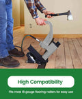 Tough As Nails Smooth Drivin 18 Gauge L Cleat Flooring Nails 1-1/4 Inch used with flooring nailer on hardwood floor.