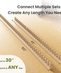 Chunky Knitting Loom Kit For DIY Blankets Adjustable Wooden Loom From 30 To 120 Inches Expandable With Dowels on table
