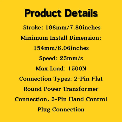 Product details of Straight Up No Nonsense Replacement Linear Actuator For Power Recliner And Lift Chair Motor KDPT005-144