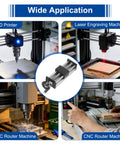 Heavy Duty Manual Sliding Table With 200MM Travel Stroke And Crisp Ballscrew SFU1605 Drive For Tight CNC Milling and Shop Ready Fab Projects That Truly Deliver Performance used in 3D printing and CNC engraving.