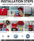 Installation steps for Heavy Duty Circular Saw Blade Sharpener And Scraper Grinder With A Killer 370 Watt Motor.