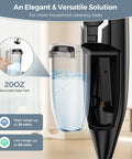 Top Shelf Handheld Steam Mop And Tough Stain Remover With Twelve Snap Swap Tool Tips For Blistering Heat Output On Hardwood Tile Grout And Laminates Anywhere, showing 200oz removable water tank.