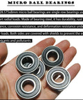 Rolls Like Butter 20 Pack R8 2RS Deep Groove Ball Bearings 1/2 Inch Bore Double Rubber Sealed ABEC Three on hand.