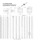 Dope SFU1610 1400mm Ball Screw Kit With Single Nut, High Load Capacity, Super Smooth And Ultra Quiet Performance For Tough CNC Builds That Really Rock. dimension table and flange drawing