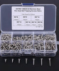 M3 Button Head Self Tapping Screws Kit 500 Pcs With Plastic Storage Box Built Tough Stainless Steel 304 And Carbon Steel Fasteners