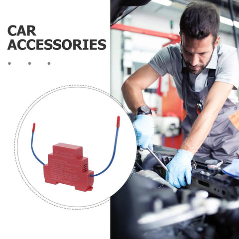 Automatic Vehicle Fire Suppression Sticker With Smart Sensor Engine Activation Compact Ten Gram Aerosol Extinguisher Patch For Trucks And Boats Road Ready Weatherproof Safety Shield in use during car repair.