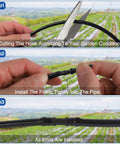 1/4 Inch Quick Connect Drip Irrigation Couplers Kit Dope 100 Black Barbed Connectors installation steps for garden setup