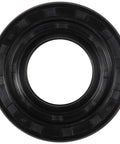 Close-up of Heavy Duty Front Load Washer Tub Bearings And Seal Replacement Kit, durable black rubber seal for LG or Kenmore models.