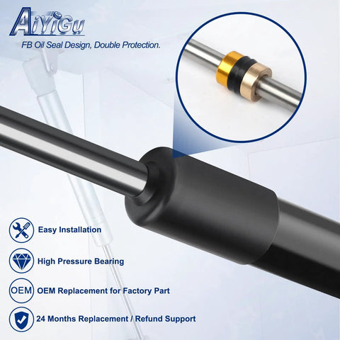 Premium Heavy Duty Rear Window Shock Struts For 1997 To 2006 Jeep Wrangler Tj Hard Top with oil seal design and high pressure bearing