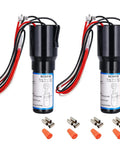 Heavy Duty Three In One Compressor Hard Start Capacitor Kit Featuring Built In Relay And Thermal Overload Protector with wires.