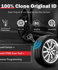 MX Sensor TPMS Sensor Set Of 20 Programmable OE Level 315MHz And 433MHz Press In 2 In 1 For Tire Pressure Monitoring System With Wireless Programming Compatibility TS508 TS608 for tire pressure and temperature