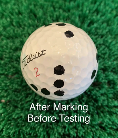 Golf Ball Marking Template For RPT MLM2PRO Launch Monitor Precision Alignment Marks on golf ball with black dots