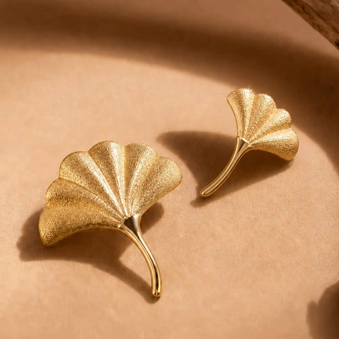 Ginkgo Leaf Drawer Knobs Brass Cabinet Knobs Gold Finish Cupboard Handles For Kitchen Wardrobe Dresser Drawers Easy 3 Minute Install Premium Solid Brass Hardware For Furniture.