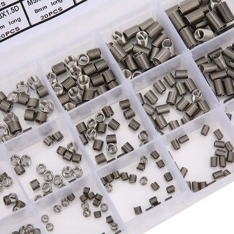 Heavy Duty Stainless Steel Threaded Inserts Repair Kit, 300 Pcs M4x0.7 And M5x0.8 Wire Inserts for Screw Hole Repair