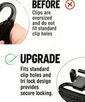 Comparison of clip designs for Two Point Shotgun Sling With 15 Round 12 Gauge Shell Holder Go To Accessory For Quick Access Ammo During Hunting And Outdoor Adventures Built For Field Use